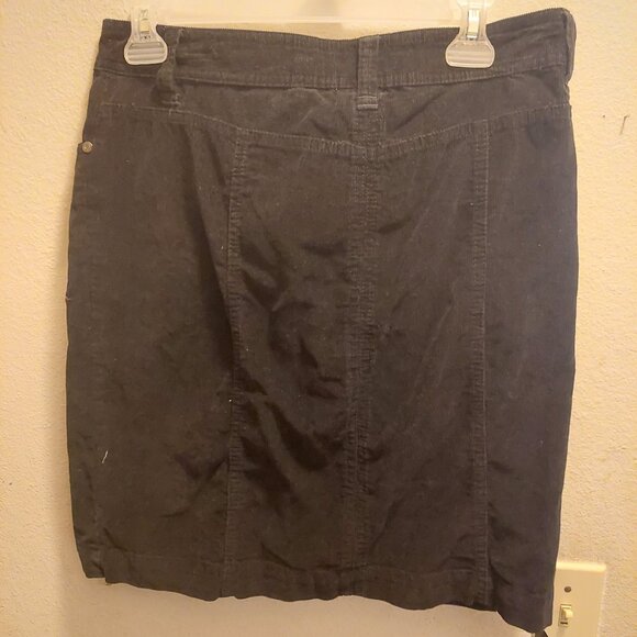 Faded Glory Black Corduroy Mini Skirt - Picture 2 of 3